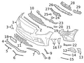 Front Bumper Bracket Left 2058856702 & Right 2058856802 Compatible With Mercedes-Benz C-CLASS W205 (2019-2021) Tag No.785